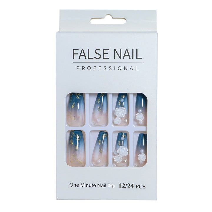 Decorative Press-On Nail Set with 3D Accents Bowlift