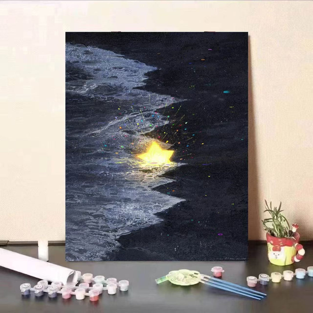DIY Starry Night Paint by Numbers Kit Bowlift