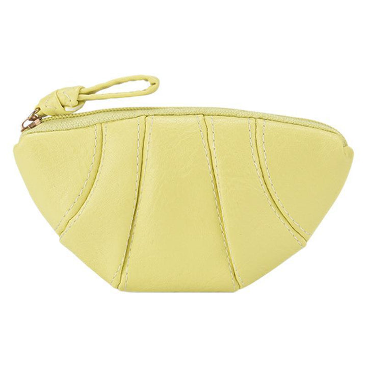 Leather Zip Coin Purse Bowlift