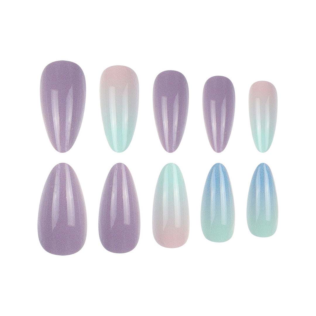 Ombre Gradient Ballerina Press-On Nails Bowlift