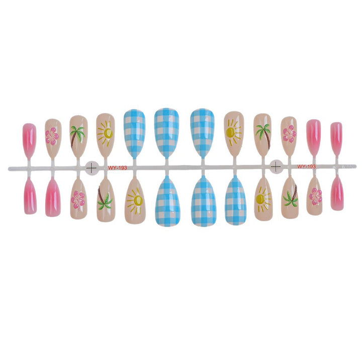 Tropical-Themed Press-On Nail Art Collection Bowlift