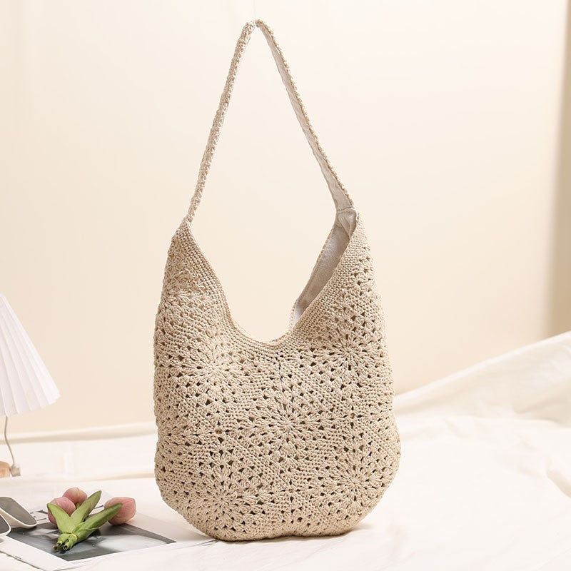 Casual Macrame Shoulder Bag Bowlift