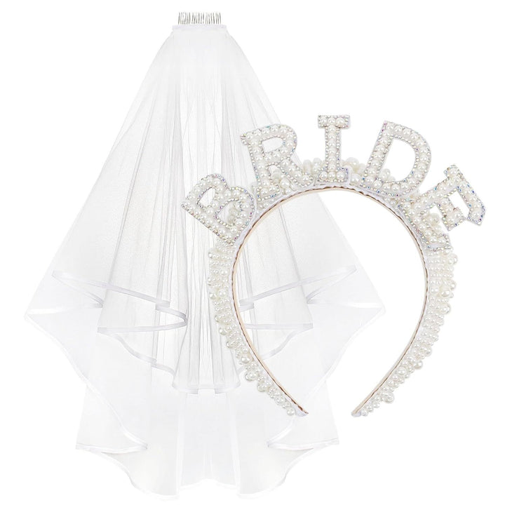 Women's Bridal Satin Ribbon with Sparkling Crystals Bowlift