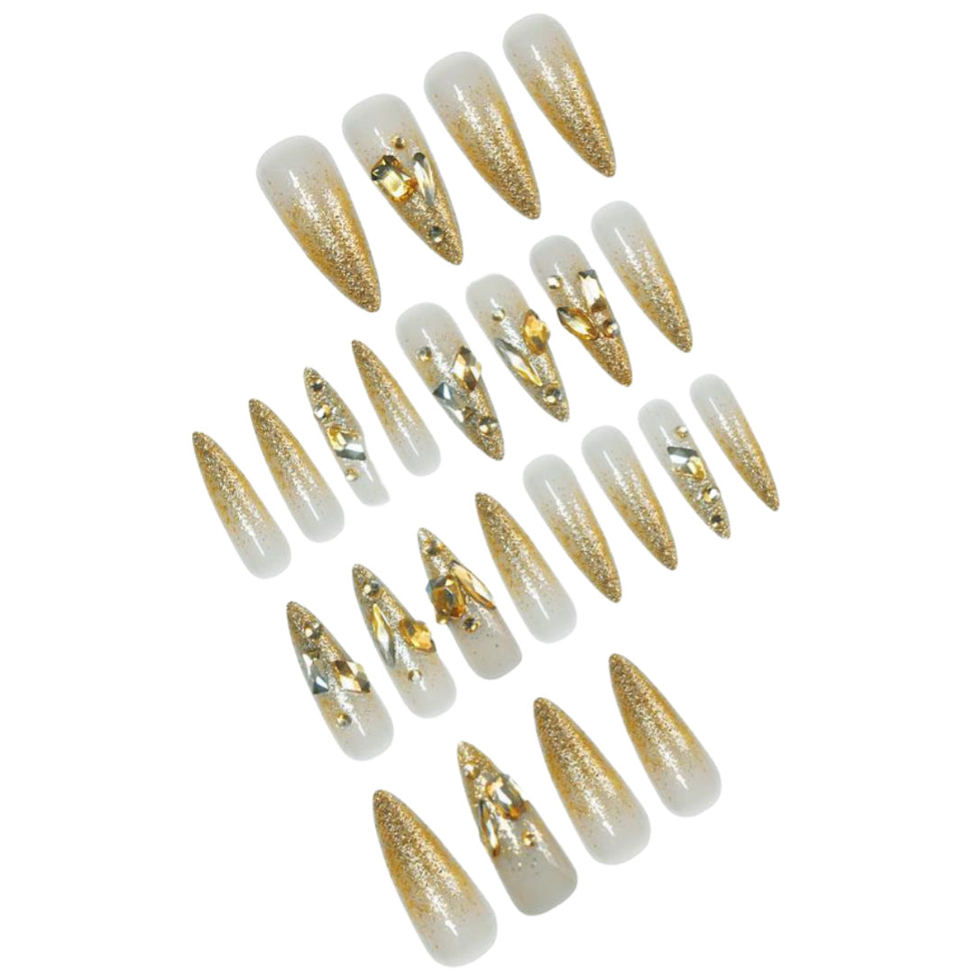 Glamorous Stiletto Press-On Nail Extensions Bowlift