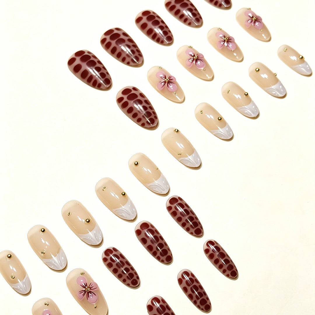 Floral Art Press-On Nail Tips Bowlift
