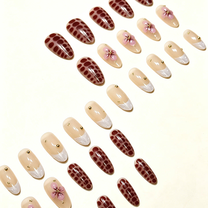 Floral Art Press-On Nail Tips Bowlift