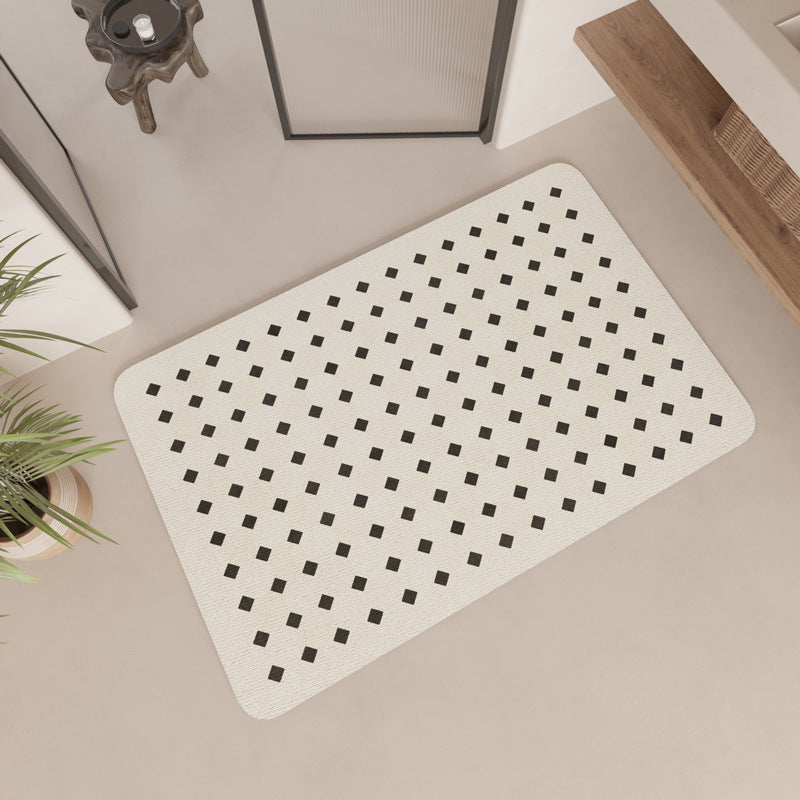 Modern Geometric Patterned Bath Mat Bowlift