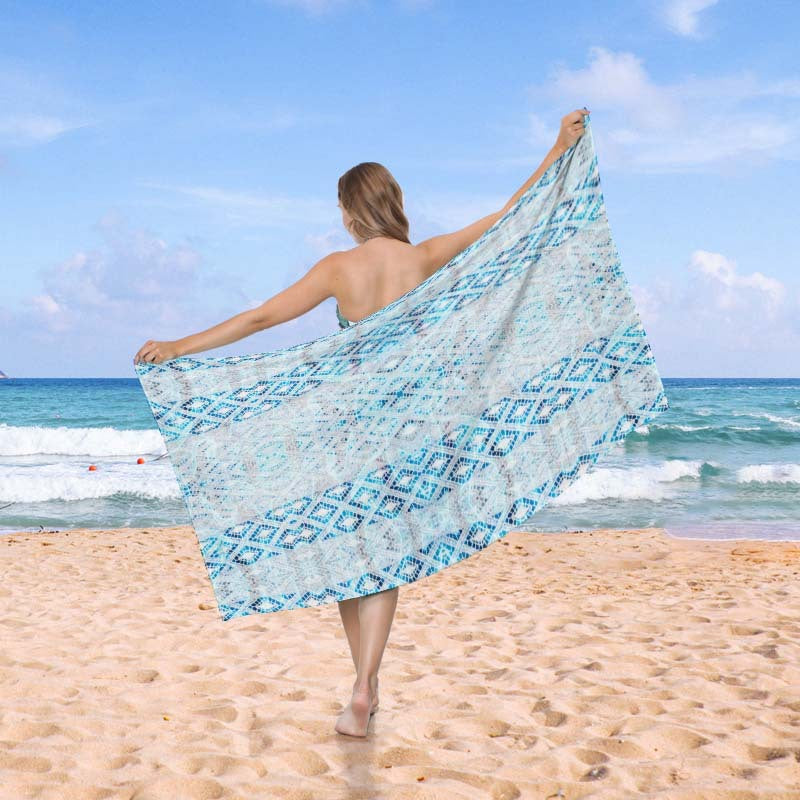 Beach blanket in exclusive mosaic design Bowlift