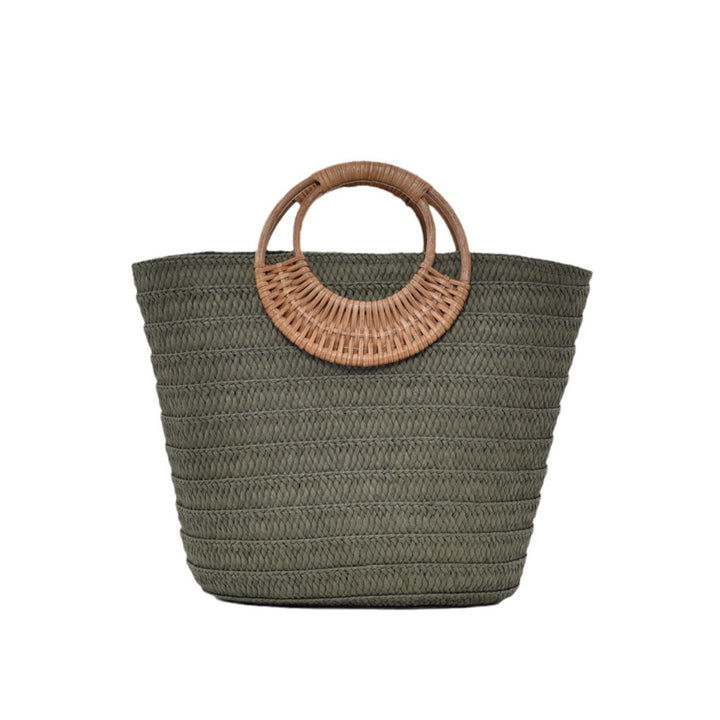 Handbag with Braided Handle Bowlift