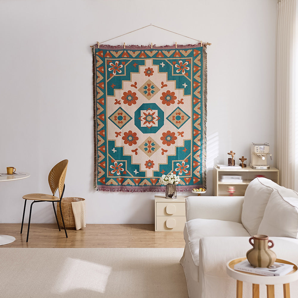 Artistic Woven Tapestry Throw