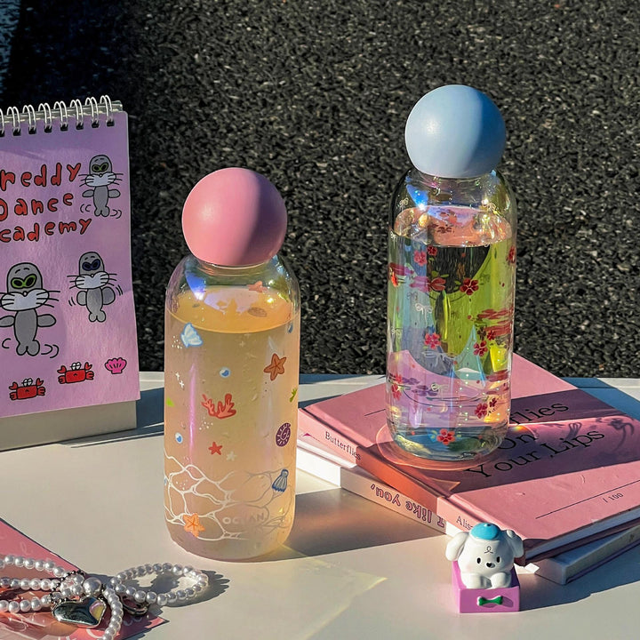 Ladies Glass Drinking Bottle Bowlift