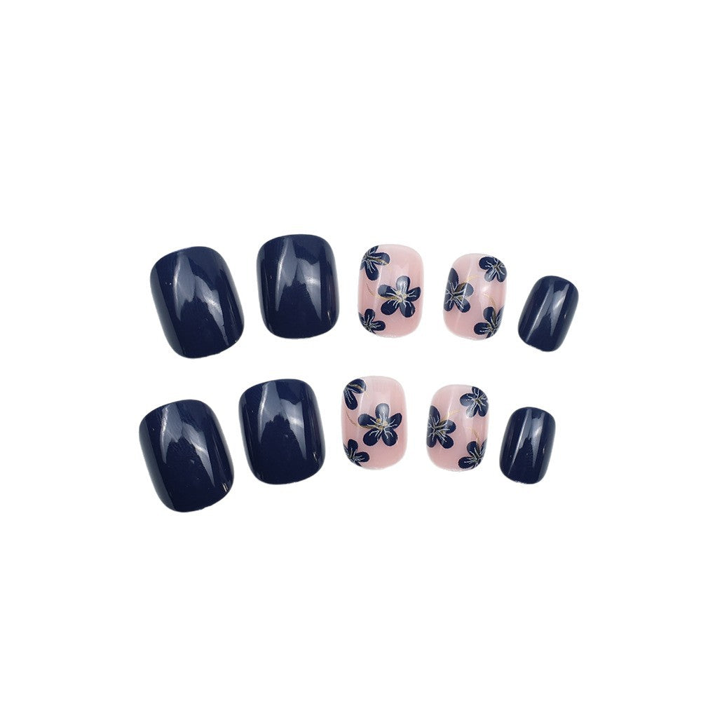 Artificial nails with elegant flower design Bowlift