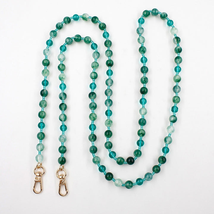 Heart-Designed Beaded Eyewear Chain Bowlift