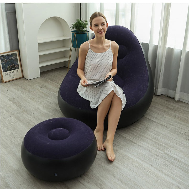 Women Inflatable Comfort Sofa with Ergonomic Backrest Bowlift