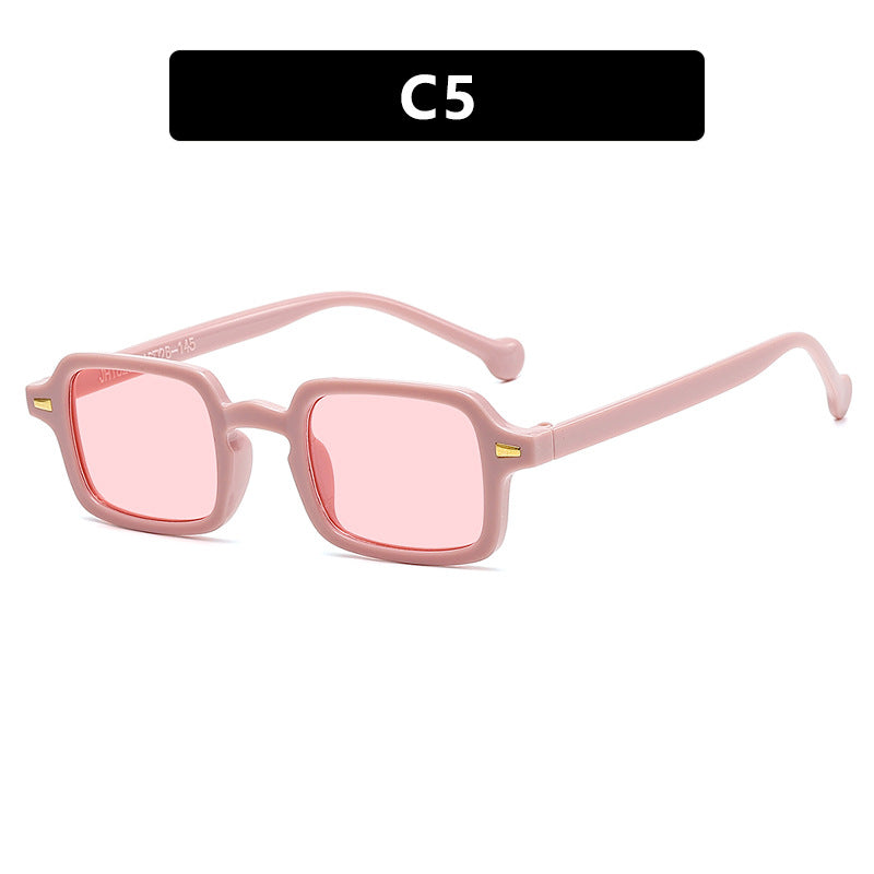 Ladies exclusive square sunglasses with elegant metal frame and UV protection Bowlift