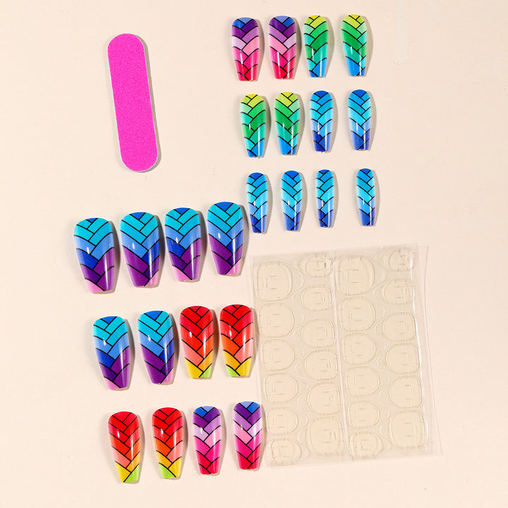 Colorful Braided Nail Art Set Bowlift
