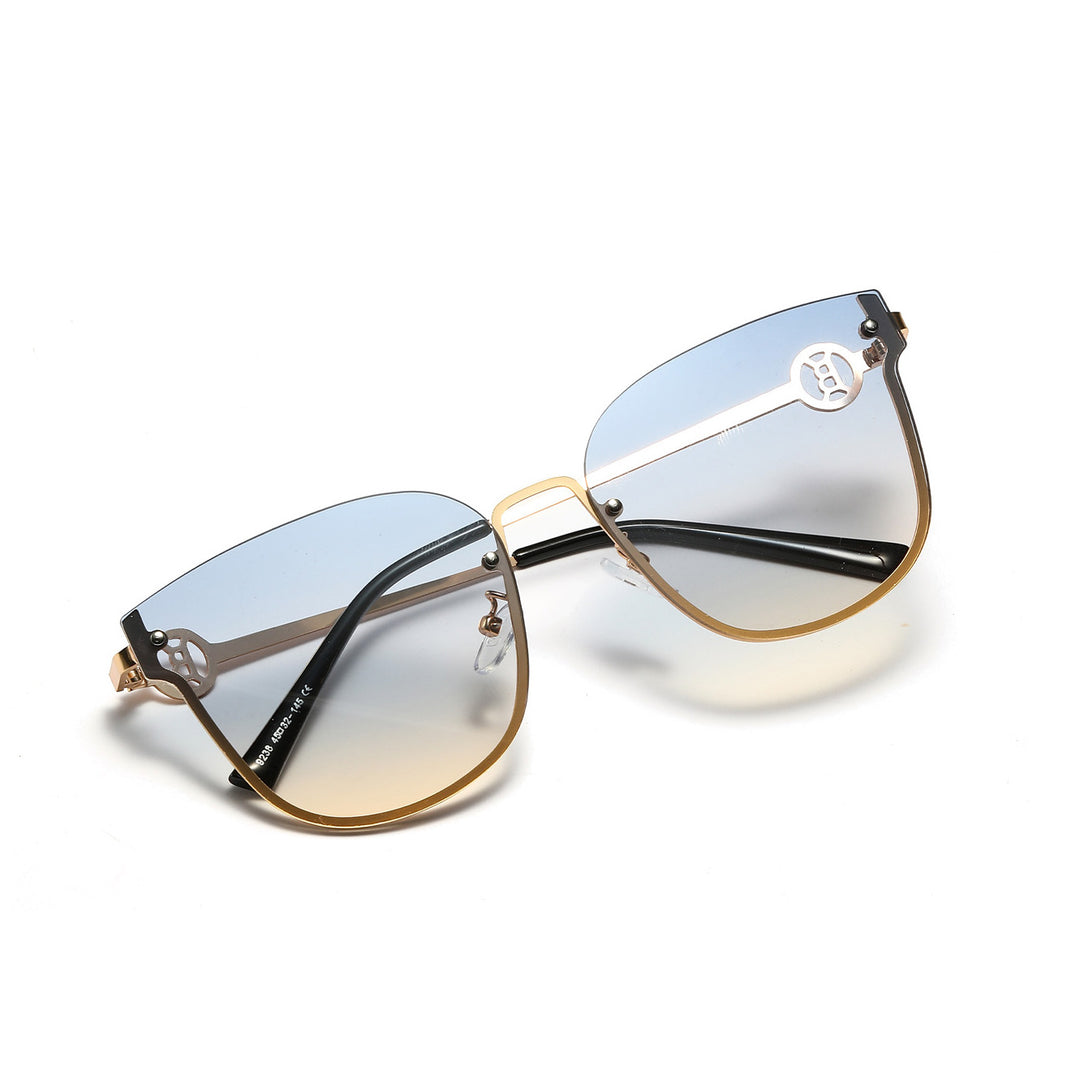 Women's fashionable oversized sunglasses with unique gradient Bowlift