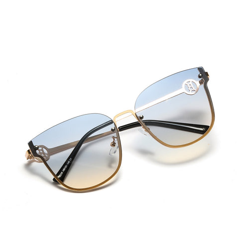 Women's fashionable oversized sunglasses with unique gradient Bowlift
