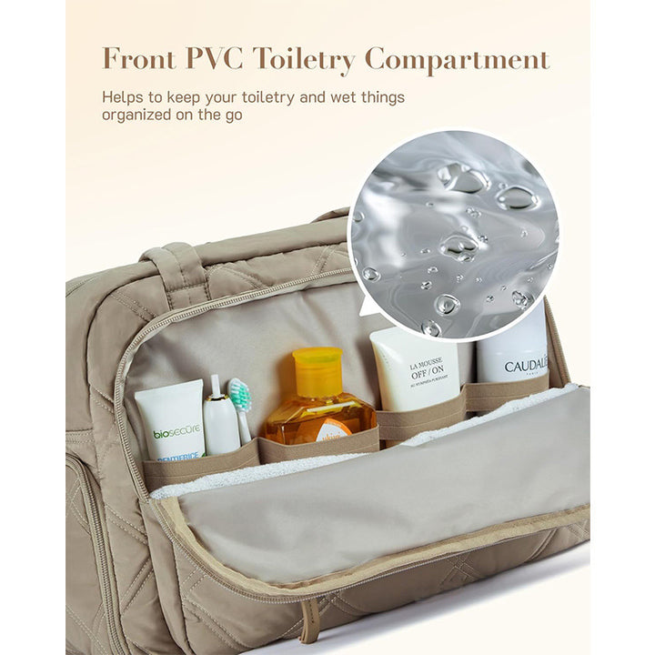 Elegant Quilted Cosmetic Bag Bowlift