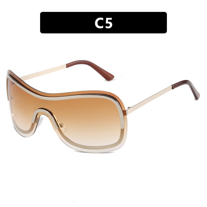 Women's sporty oversized sunglasses with elegant design Bowlift