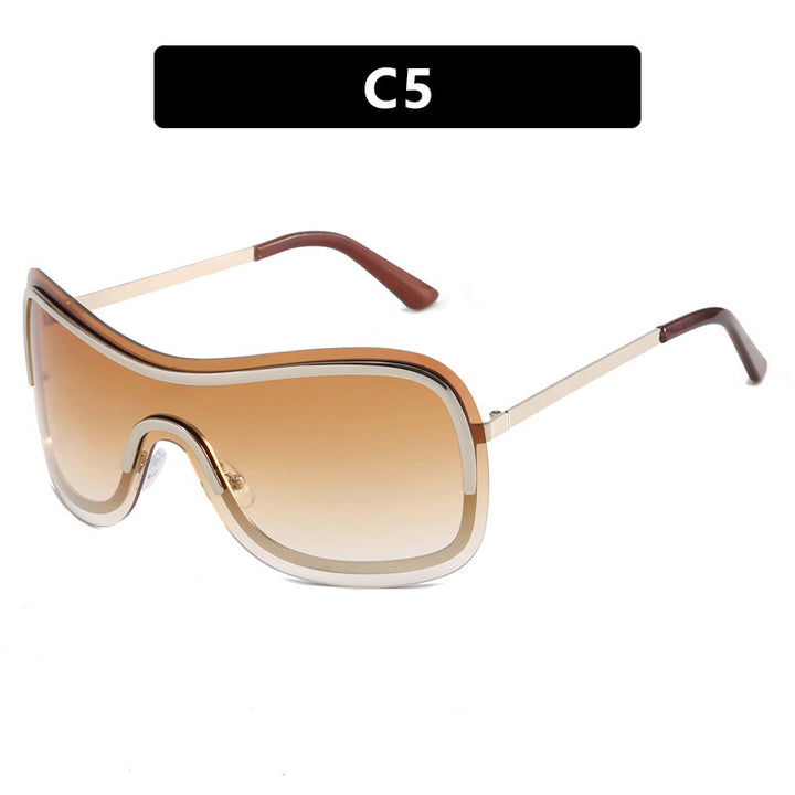 Women's sporty oversized sunglasses with elegant design Bowlift