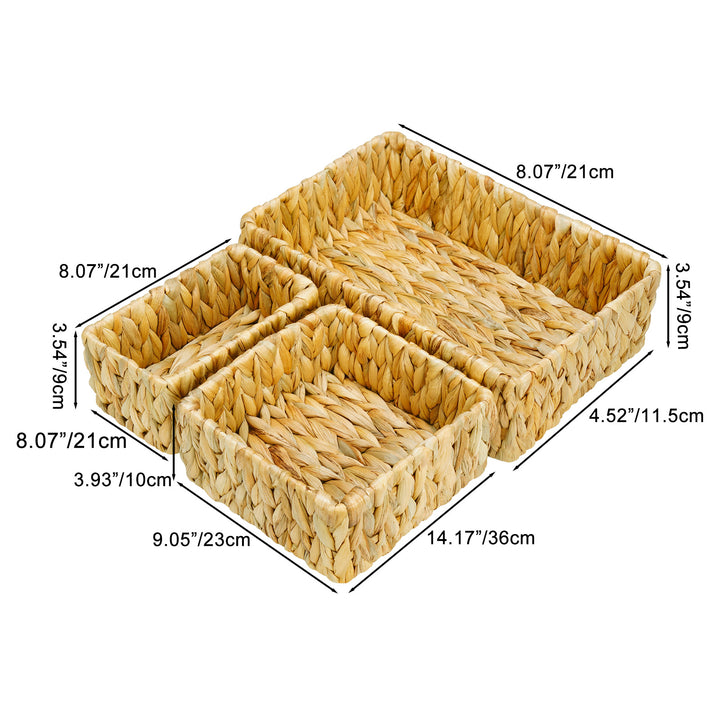 Multi-Compartment Woven Storage Organizer Bowlift