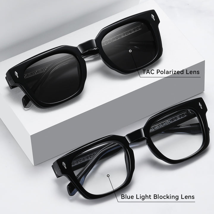 Women's fashionable sunglasses with square frame and gradient lenses Bowlift