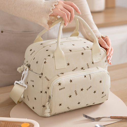 Insulated Cherry Print Lunch Bag Bowlift