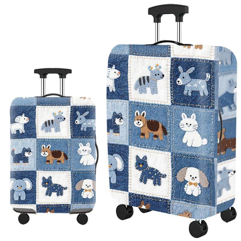Artistic Cat-Themed Hard Shell Suitcase Bowlift