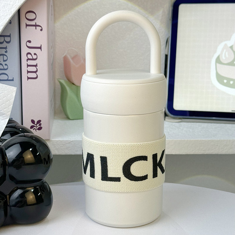 Women's multifunctional thermos cup with practical carrying handle Bowlift