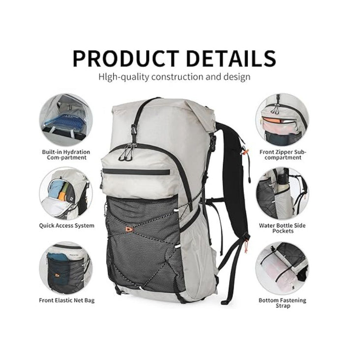 Lightweight and Functional Trekking Backpack Bowlift