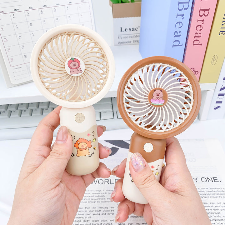 Ladies Portable Hand Fan with Cute Design Bowlift