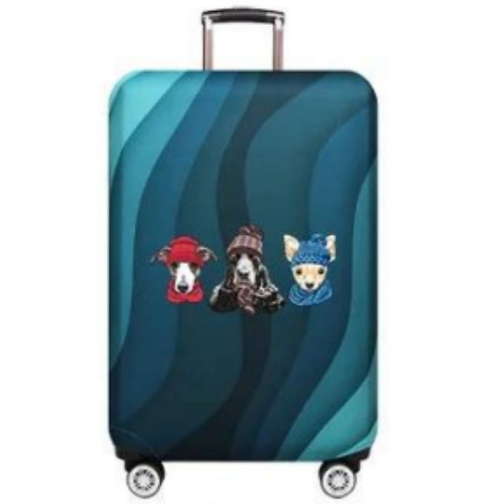 Ladies Hard Shell Suitcase with Playful Animal Design Bowlift