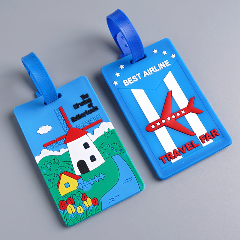 Unisex luggage tag with unique London design Bowlift