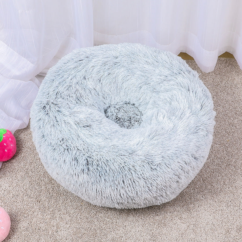 Women Round Plush Pet Bed Bowlift