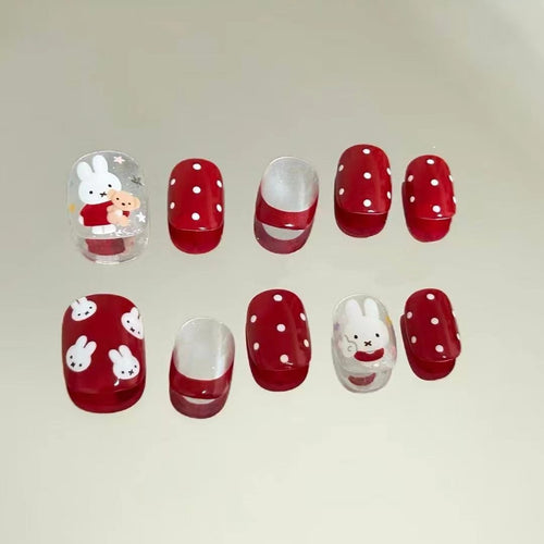 Thematic Character Press-On Nail Art Bowlift
