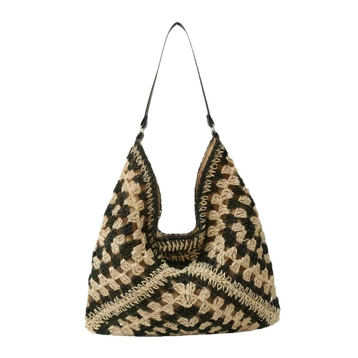 Handbag with Modern Macrame Structure Bowlift