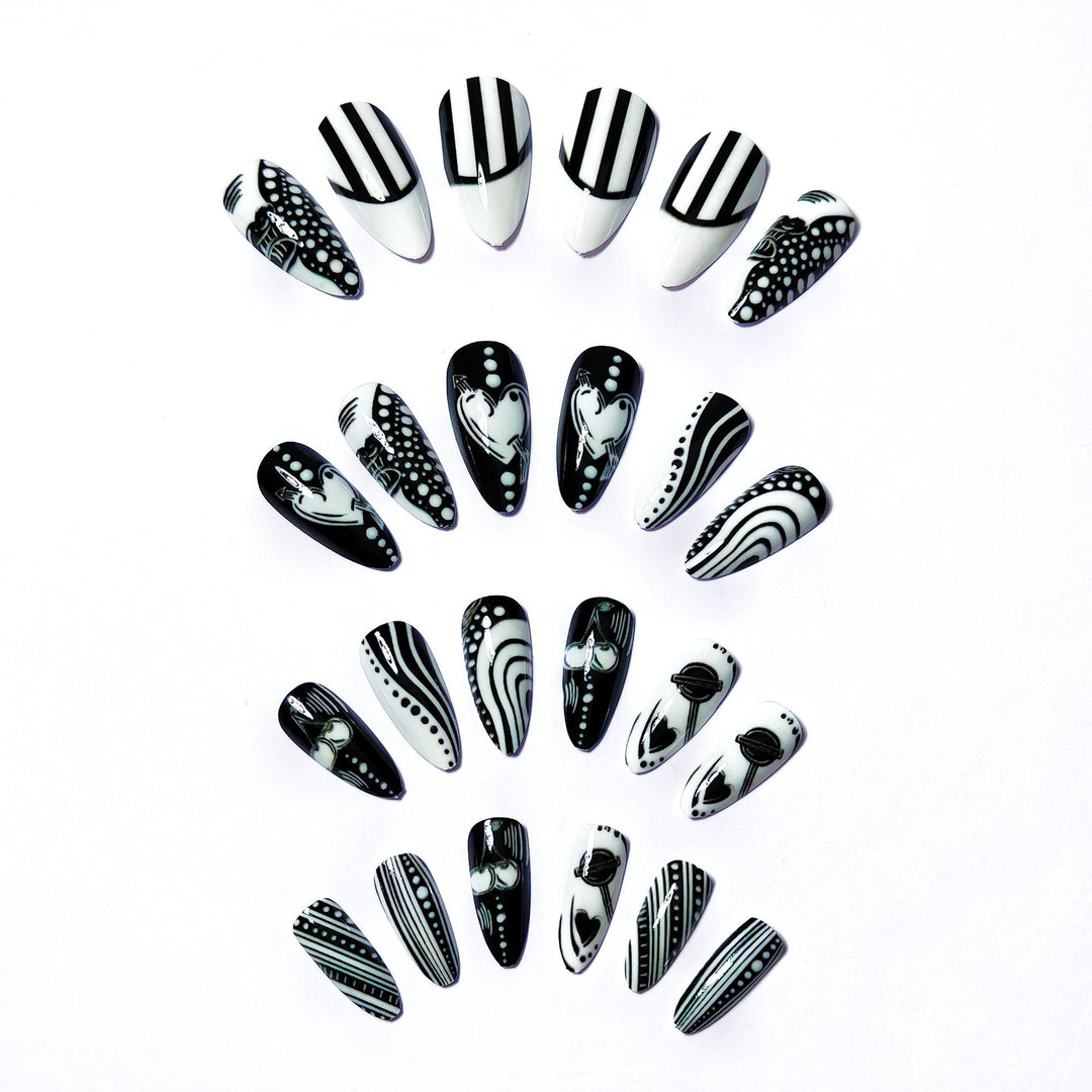 Artistic Pointed Nail Art Bowlift