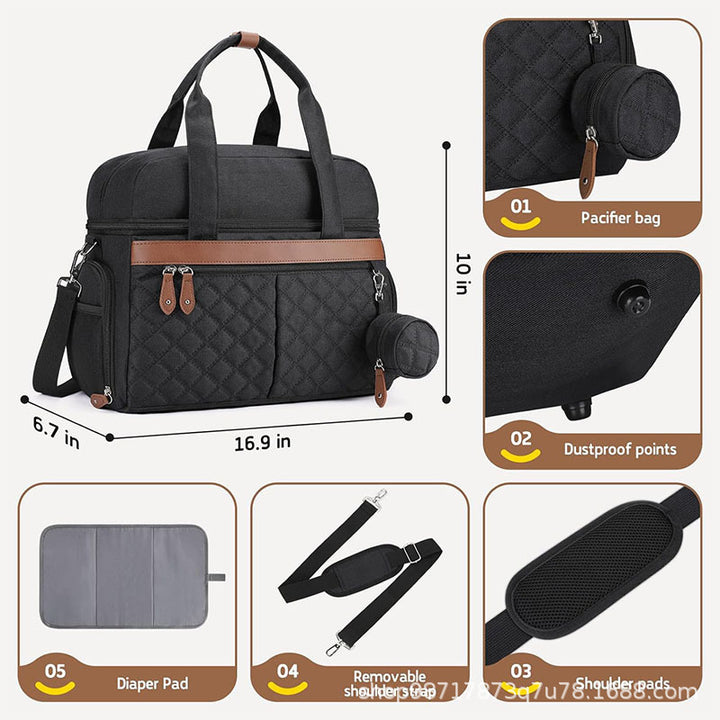Multifunctional Nursing Bag with Insulated Interior Bowlift