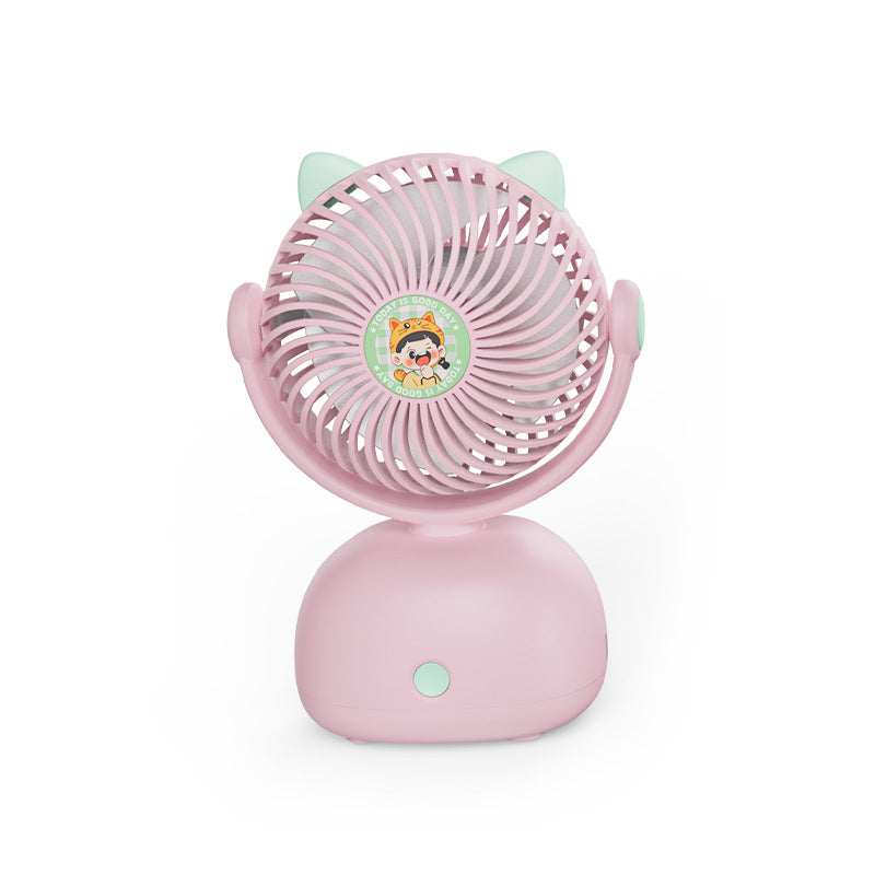 Unisex Portable Mini Fan with Cute Cat Design Bowlift