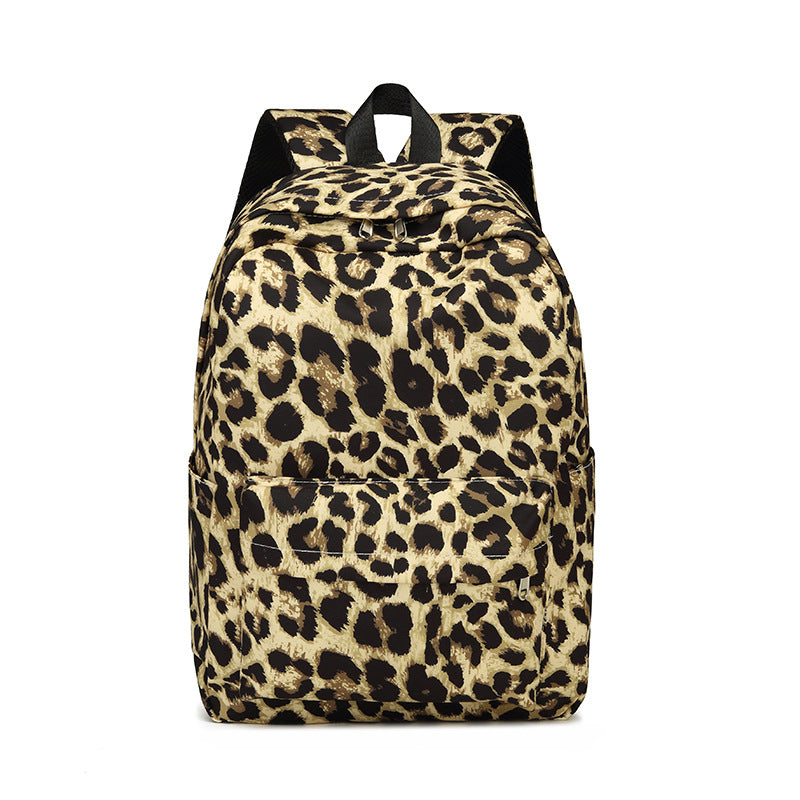 Stylish Cow Print Backpack and Accessory Set Bowlift