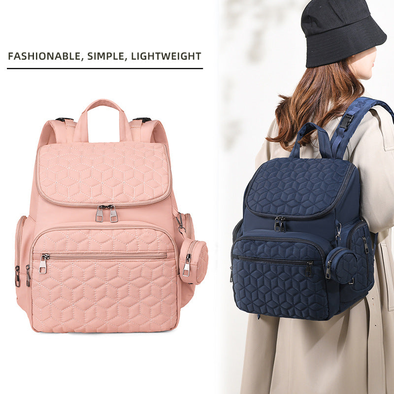 Quilted Multi-Compartment Backpack Bowlift