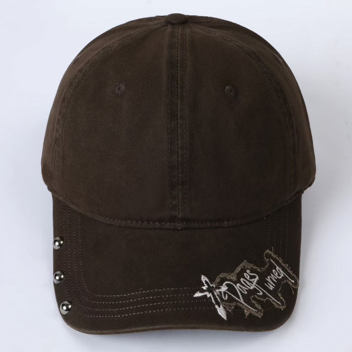 Women's Embroidered Adjustable Baseball Cap Bowlift