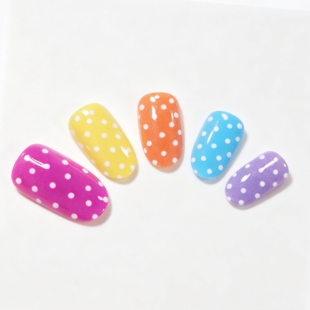 Playful Polka Dot Nail Wraps Bowlift