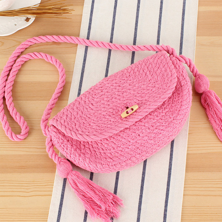 Handbag with stylish tassels Bowlift