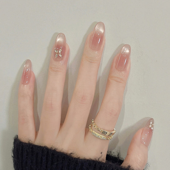 Premium Glamorous Press-On Nail Extensions Bowlift