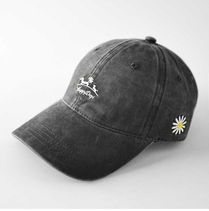 Women's Lightweight Cotton Embroidered Cap Bowlift