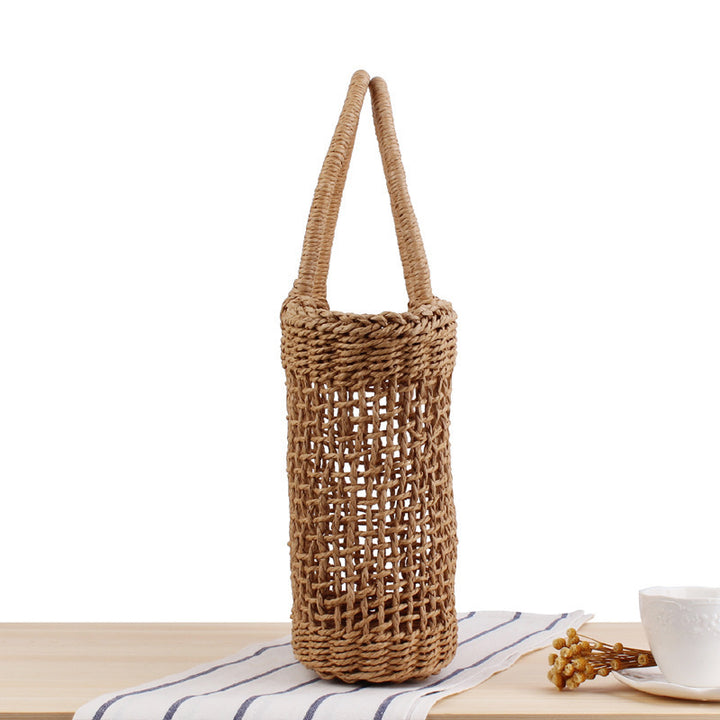 Handmade woven basket bag in Scandinavian style Bowlift