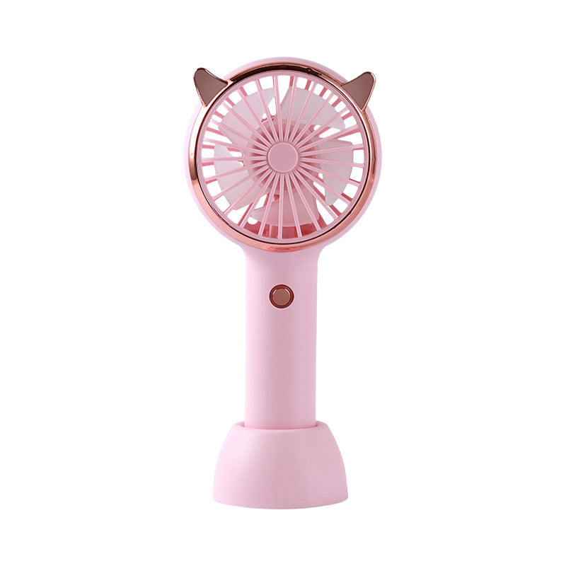 Women's portable hand fan with cat ears Bowlift
