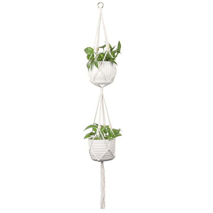 Plant-hanging macrame shelf Bowlift